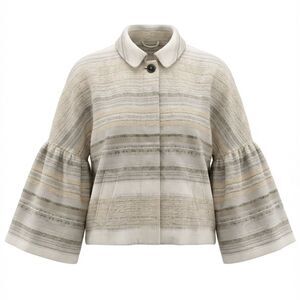 PIAZZA SEMPIONE WOMENS JACKET SIZE 40/US 4 GOLD BEIGE YELLOW